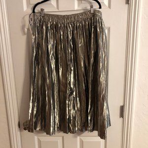 Gap Gold Midi Skirt XL